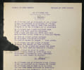 Tapuscrit original annot&eacute; Andr&eacute; Claveau - Mick Micheyl &laquo; Si j't'avais pas &raquo;. Mick Micheyl