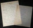 Partition manuscrite Jo Moutet & Tapuscrit Alstone - Archives Andr&eacute; Claveau. Jo Moutet, Alex Alstone, Camille Ducray, Louis Poterat