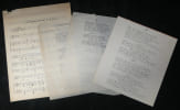 Partition Manuscrite & Paroles - Georges van Parys - Archives Andr&eacute; Claveau. Georges van Parys