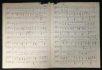 Partition Manuscrite & Paroles - Georges van Parys - Archives Andr&eacute; Claveau. Georges van Parys