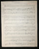 Manuscrit musical original sign&eacute; A. Siniavine - Pour un baiser de vous (1940). Alec Siniavine (musique) / France Mortagne (paroles)