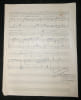 Manuscrit musical original sign&eacute; A. Siniavine - Pour un baiser de vous (1940). Alec Siniavine (musique) / France Mortagne (paroles)