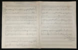 Manuscrit musical original sign&eacute; A. Siniavine - Pour un baiser de vous (1940). Alec Siniavine (musique) / France Mortagne (paroles)