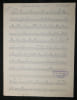 Partition manuscrite, Le Monsieur aux Lilas, A. Barelli - Archives Andr&eacute; Claveau. Aim&eacute; Barelli (musique), Henri Contet (paroles)