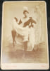 Bacard - Carte cabinet annot&eacute;e Grille d'&Eacute;gout, danseuse du Moulin Rouge - XIXe. Bacard Fils