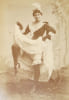 Bacard - Carte cabinet annot&eacute;e Grille d'&Eacute;gout, danseuse du Moulin Rouge - XIXe. Bacard Fils