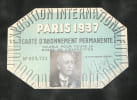 Lot Ephemera – 9 Billets d'entr&eacute;e - Expositions Paris 1884-1937. 
