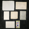Lot 6 cartons publicit&eacute; anciens - Vionnet, Attila, Menier, image pieuse. 