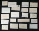 Lot 19 cartes autographes - Bonaparte, Breguet, Weiss, G-Duc Alexis, Barr&egrave;s. Bonaparte, Breguet, Weiss, Grand-Duc Alexis, Barr&egrave;s