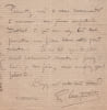 Gustave Charpentier - Lettre autographe sign&eacute;e - Recommandation musicien, Louise. Gustave Charpentier