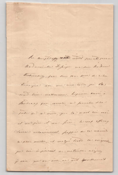 Marie-Am&eacute;lie de Bourbon-Siciles - Lettre autographe sign&eacute;e - D&eacute;c&egrave;s - 1824. Marie-Am&eacute;lie de Bourbon-Siciles