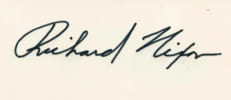 Richard Nixon - Photographie sign&eacute;e - Collection Claude Armand - 1968. Richard Nixon