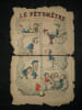 Lot de 6 pi&egrave;ces de gravures, dessins et imprim&eacute;s - XIXe-XXe si&egrave;cle. Thi&eacute;non, Claude ; Josso, Camille-Paul ; Lavrate