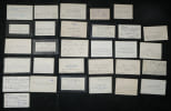 30 Cartes de visite autographes sign&eacute;es - L&eacute;gion d'honneur Mr Darbon Bordeaux 1935. Andr&eacute; Darbon et divers signataires