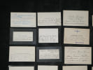 30 Cartes de visite autographes sign&eacute;es - L&eacute;gion d'honneur Mr Darbon Bordeaux 1935. Andr&eacute; Darbon et divers signataires