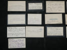 30 Cartes de visite autographes sign&eacute;es - L&eacute;gion d'honneur Mr Darbon Bordeaux 1935. Andr&eacute; Darbon et divers signataires