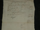 Lot de 3 pi&egrave;ces - Papiers de commerce illustr&eacute;s - XVIIIe-XXe si&egrave;cle. 
