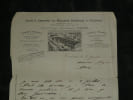 Lot de 3 pi&egrave;ces - Papiers de commerce illustr&eacute;s - XVIIIe-XXe si&egrave;cle. 