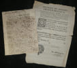 Lot 2 documents : Commission sign&eacute;e du marquis de Sourdis & dossier seigneurial d'Anglade. Fran&ccedil;ois d'Escoubleau, marquis de Sourdis