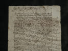 Lot 2 documents : Commission sign&eacute;e du marquis de Sourdis & dossier seigneurial d'Anglade. Fran&ccedil;ois d'Escoubleau, marquis de Sourdis