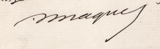 Auguste Maquet - Lettre autographe sign&eacute;e - Errata d'&eacute;dition - Sainte-Mesme. Auguste Maquet