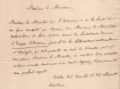 Victor Bohain - Lettre autographe sign&eacute;e - L'Europe litt&eacute;raire - 1832. Victor Bohain