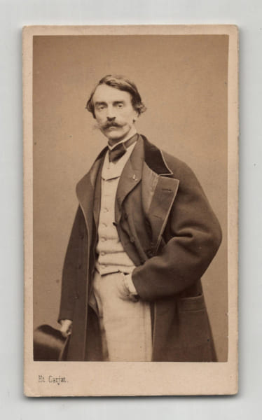 Photo format carte de visite de Jean-L&eacute;on G&eacute;r&ocirc;me par &Eacute;tienne Carjat - XIX&egrave;me si&egrave;cle. &Eacute;tienne Carjat