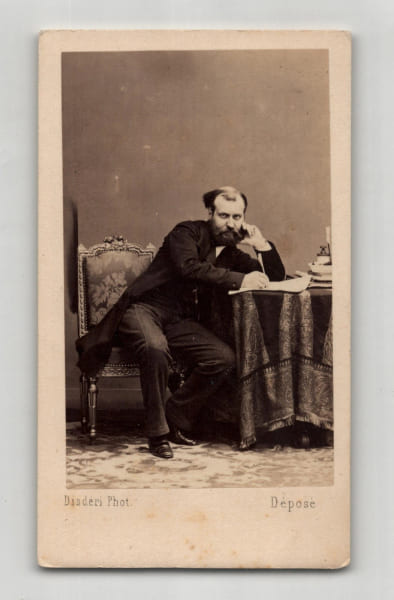 Photographie d'&eacute;poque format carte de visite de Charles Gounod (compositeur) par Disd&eacute;ri - XIX&egrave;me si&egrave;cle. Disd&eacute;ri