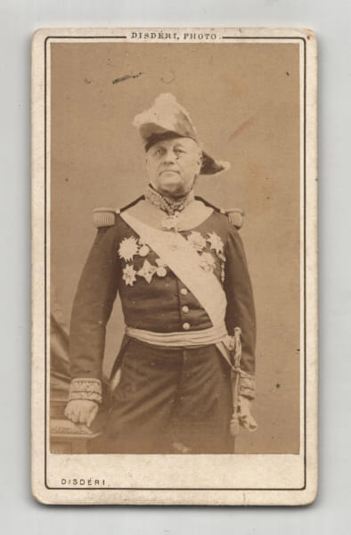 Photographie d'&eacute;poque format carte de visite du G&eacute;n&eacute;ral Ducrot par Disd&eacute;ri - XIX&egrave;me si&egrave;cle. Disd&eacute;ri