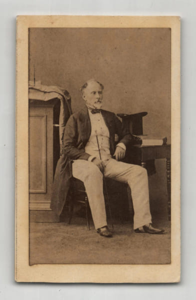 Photographie d'&eacute;poque format carte de visite de John Hobart Caradoc, 2e Baron Howden (G&eacute;n&eacute;ral Caradoc, Lord Howden) - XIX&egrave;me si&egrave;cle. John Hobart ...