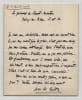 Jean de Mitty - Lettre autographe sign&eacute;e - Article et pr&eacute;occupations d'argent. Jean de Mitty