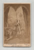Photographie d'&eacute;poque format carte de visite de Madame Schmidt (dompteuse de lions) par W. Bienm&uuml;ller (Lyon) - XIX&egrave;me si&egrave;cle. W. Bienm&uuml;ller