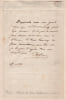 Charles-Joseph, comte Bresson - Lettre autographe sign&eacute;e - Chambre des D&eacute;put&eacute;s. Charles-Joseph Bresson