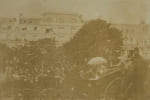 Photographie d'&eacute;poque au format carte de visite du passage du Tsar Nicolas II &agrave; Paris (Avenue du Bois de Boulogne) - Octobre 1896. 