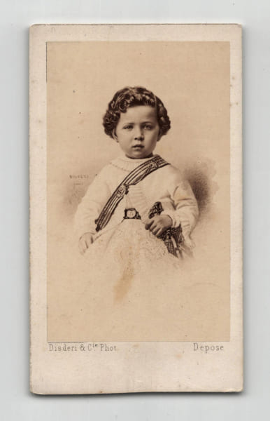 Photographie CDV - Le Prince Imp&eacute;rial (Louis-Napol&eacute;on Bonaparte) par Disd&eacute;ri - Second Empire, XIXe. Disd&eacute;ri