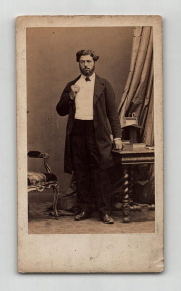 Photographie d'&eacute;poque format carte de visite d'Albert Geoffroy Saint-Hilaire (zoologiste) par Disd&eacute;ri - Second Empire, XIXe. Disd&eacute;ri