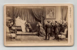 Photographie d'&eacute;poque format carte de visite (paysage) - La Mort de l'Empereur Napol&eacute;on III par E. Flamant. E. Flamant