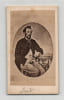 Photo d'&eacute;poque format CDV de Charles Jud le c&eacute;l&egrave;bre "assassin des trains" - XIXe si&egrave;cle. 