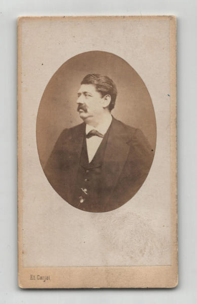 Photo format CDV de Jean Hippolyte de Villemessant par &Eacute;tienne Carjat - XIXe. &Eacute;tienne Carjat
