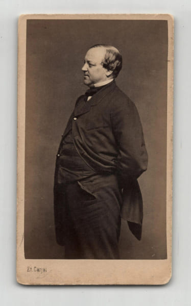 Photographie d'&eacute;poque format carte de visite de Charles Lachaud (c&eacute;l&egrave;bre avocat) par &Eacute;tienne Carjat - Second Empire, XIXe si&egrave;cle. &Eacute;tienne Carjat