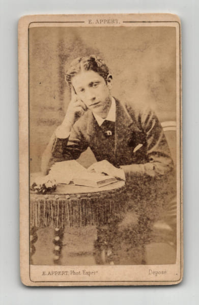 Photographie d'&eacute;poque format carte de visite du Prince Imp&eacute;rial Louis-Napol&eacute;on par E. Appert - Second Empire, XIX&egrave;me si&egrave;cle. E. Appert