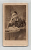 Photographie d'&eacute;poque format carte de visite - Le Prince Imp&eacute;rial adolescent &agrave; l'&eacute;tude (Tirage anonyme d'apr&egrave;s le clich&eacute; d'E. Appert) - XIX&egrave;me si&egrave;cle. ...