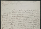 Lettre autographe sign&eacute;e &agrave; Pixer&eacute;court, directeur de th&eacute;&acirc;tre - 1825. Signataire d'un titre de comte (non identifi&eacute;)