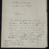 Marc-Antoine D&eacute;saugiers, directeur du Th&eacute;&acirc;tre du Vaudeville - Circulaire autographe sign&eacute;e - Restructuration du comit&eacute; de lecture du Th&eacute;&acirc;tre du ...