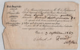 Alexandre Cabanel & Jean-Joseph Perraud - Lettre sign&eacute;e &agrave; l'&Eacute;cole Imp&eacute;riale et Sp&eacute;ciale des Beaux-Arts pr&eacute;sentant un aspirant &eacute;l&egrave;ve - 1863. Alexandre ...