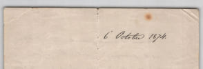 Ernest Arrighi de Casanova, 2ᵉ duc de Padoue - Lettre autographe sign&eacute;e - Circulaire &eacute;lectorale pour l'&eacute;lection partielle de Seine-et-Oise - Mac-Mahon ...