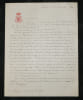 Georges-Eug&egrave;ne Haussmann - LAS &agrave; M. Ronzet - Vente domaines de Houeill&egrave;s - 1890. Georges-Eug&egrave;ne Haussmann