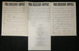 Partition manuscrite & paroles &laquo; T&eacute;l&eacute;phonez-moi &raquo; - Archives Andr&eacute; Claveau. Maria Veldi (paroles), Jack Ledru et Ren&eacute; Denoncin (musique)