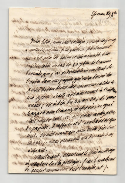 Narcisse-Achille de Salvandy - Longue lettre autographe sign&eacute;e - 4 pages - 1842. Narcisse-Achille de Salvandy