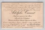 Adolphe Carnot - Lettre autographe sign&eacute;e - D&eacute;c&egrave;s d'Eug&egrave;ne Risler - 15 ao&ucirc;t 1905. Adolphe Carnot